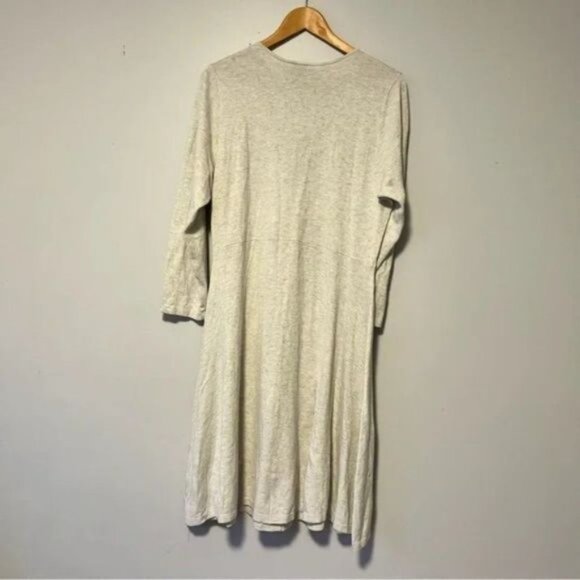 Torrid oatmeal knitted sweater skater dress cross front neckline plus size 2X - Picture 5 of 11